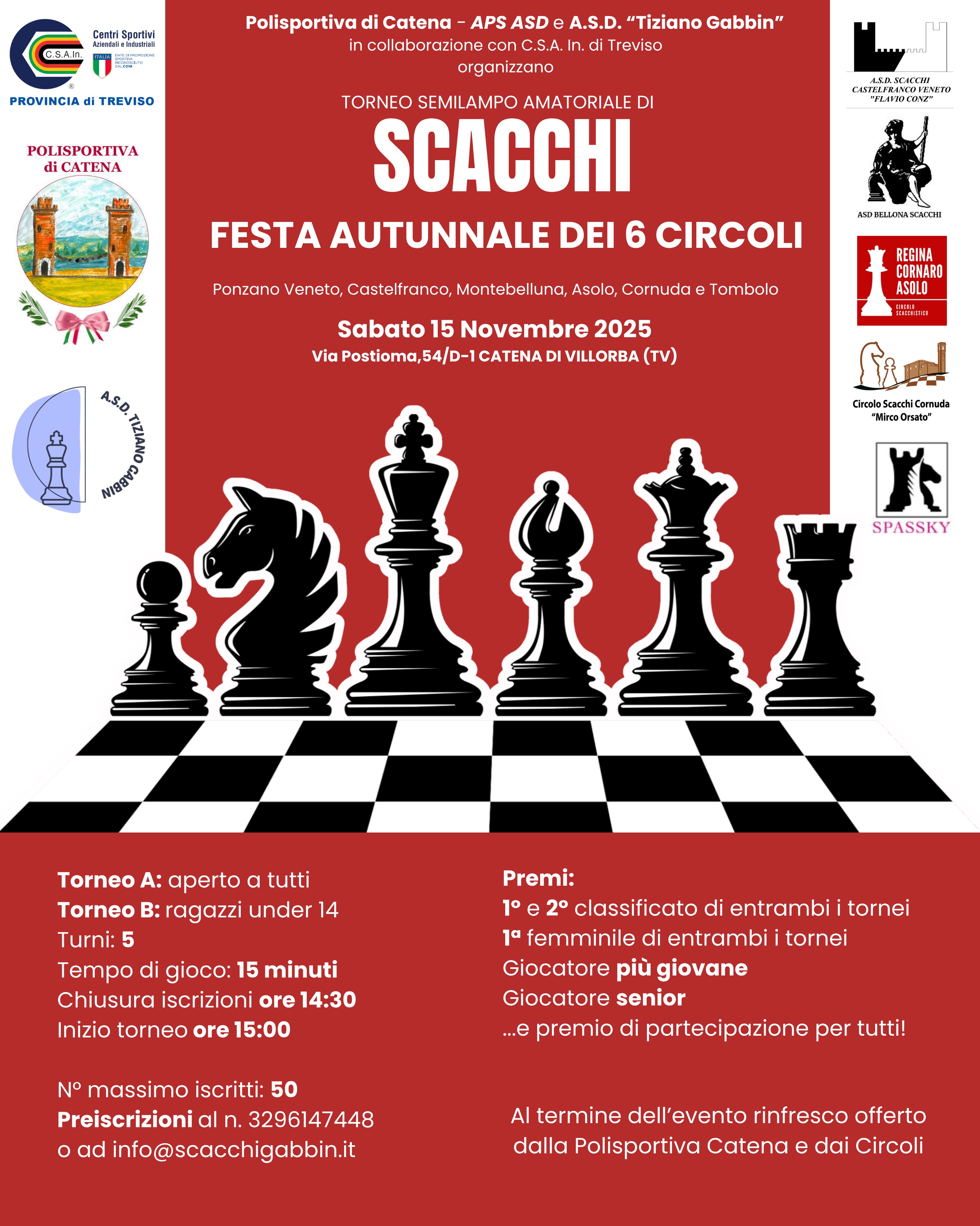TORNEO SEMILAMPO AMATORIALE DI SCACCHI